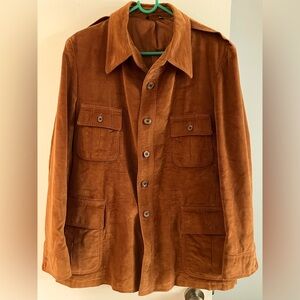 Vintage Lord Jeff, Made in USA, Corduroy Coat Burnt Orange/Brown